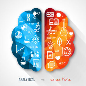 analytical vs creative brain