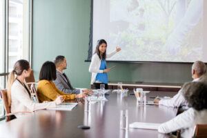 presentation to full room