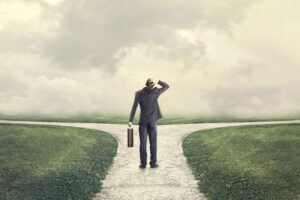 choosing between two paths