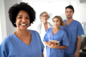 nurse leader in group