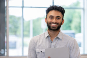 smiling young hr professional