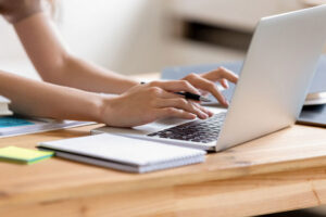 closeup laptop