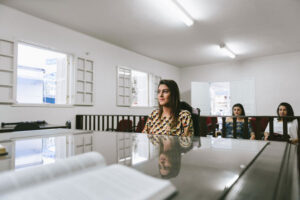 law students in class
