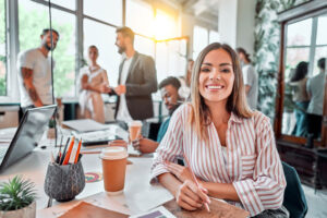 senior accountant smiling